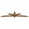 Ekena Millwork Davenport Timber Gable Bracket, Western Red Cedar, 108"W x 27"H x 1 1/2"D x 5 1/2"F, 6/12 Pitch GBW108X27X0206DAV00SWR - alternate 5